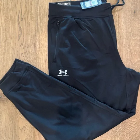 Under Armour Sportsyle Tricot Joggers Black Sweatpants Men's XXL $59.90 - Picture 5 of 11